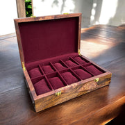 10 Watches – Golden Hinge – Wood Top