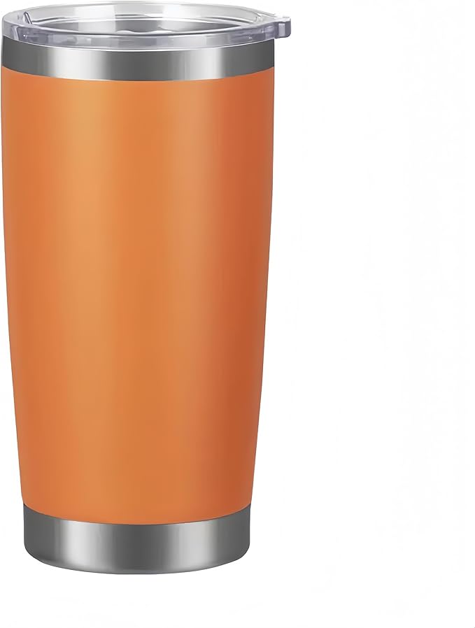 20oz Stainless Steel Vacuum Insulated Tumbler Double Wall Thermos Travel Car Mug Water Coffee Cup for Ice Drink & Hot Beverage