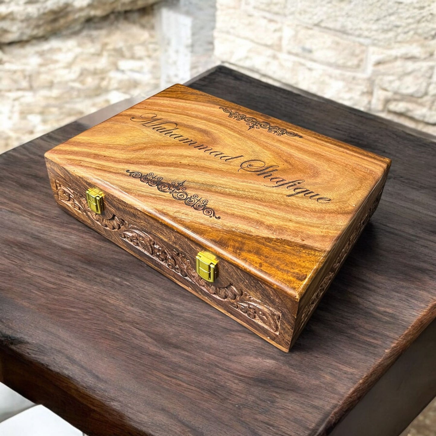 Customized Name or Logo Wooden Watch box