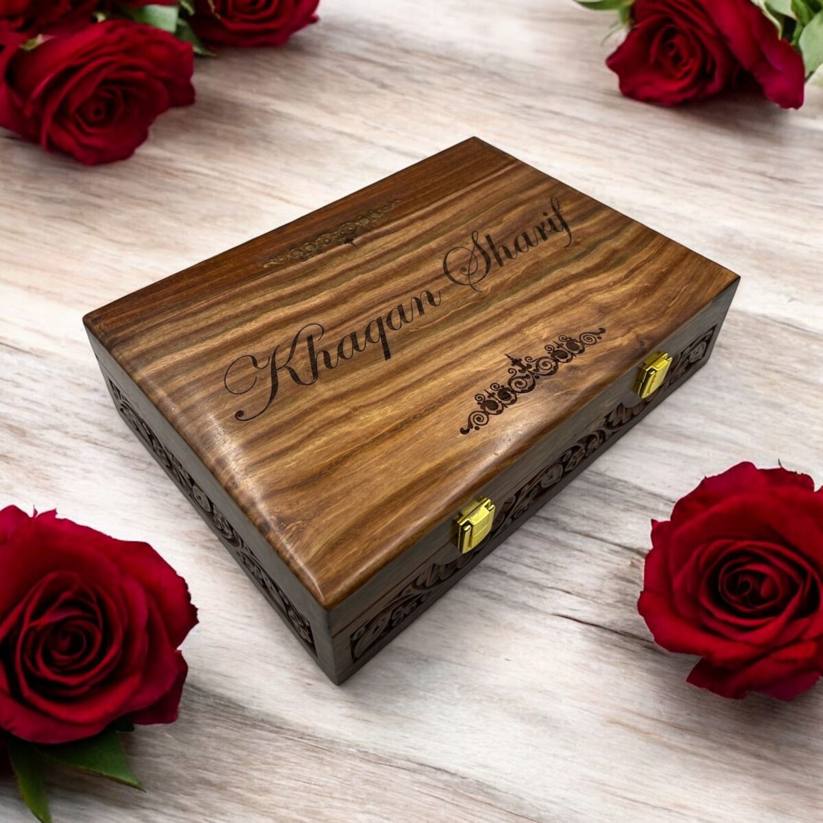 Customized Name or Logo Wooden Watch box