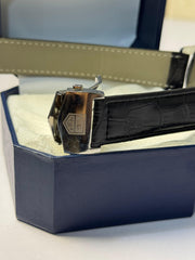 Carrera Leather Strap - Black Dial