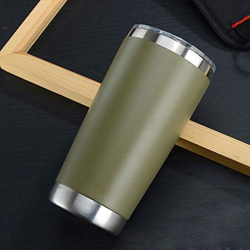 20oz Stainless Steel Vacuum Insulated Tumbler Double Wall Thermos Travel Car Mug Water Coffee Cup for Ice Drink & Hot Beverage