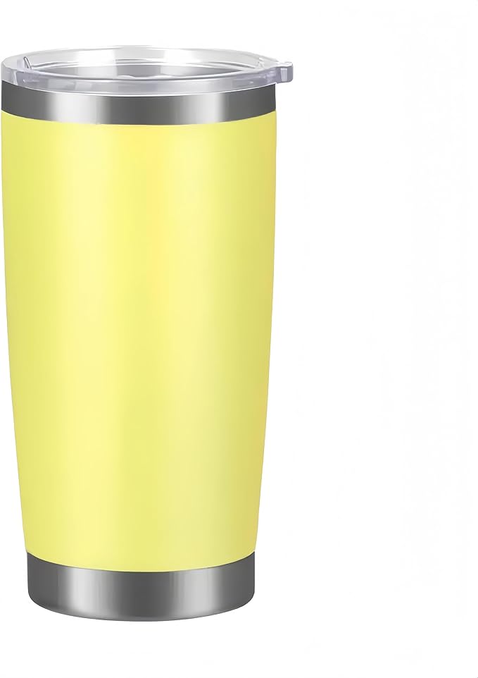 20oz Stainless Steel Vacuum Insulated Tumbler Double Wall Thermos Travel Car Mug Water Coffee Cup for Ice Drink & Hot Beverage