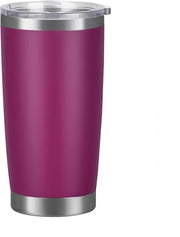 20oz Stainless Steel Vacuum Insulated Tumbler Double Wall Thermos Travel Car Mug Water Coffee Cup for Ice Drink & Hot Beverage