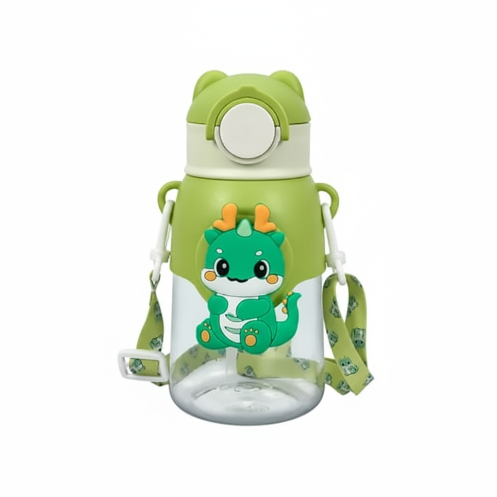 Kids Portable Straw Water Bottle – Leak-Proof  Design for School, Travel & Camping