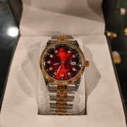 RLX – Two Tone – Stainless Steal – Red