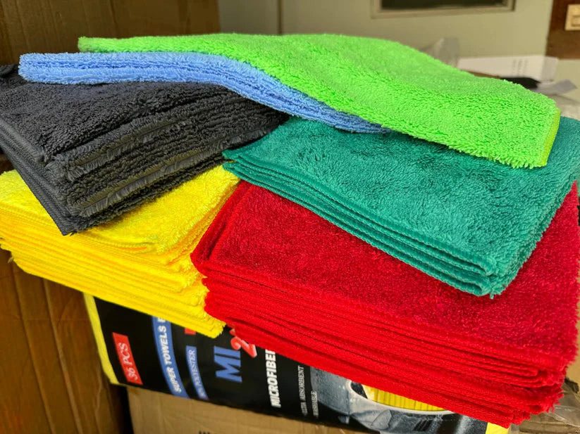 40x40CM 300GSM Microfiber Car Detailing Towel High Absorbent Sewing Cloth for Cleaning Wash Microfibre Towel for Car Care