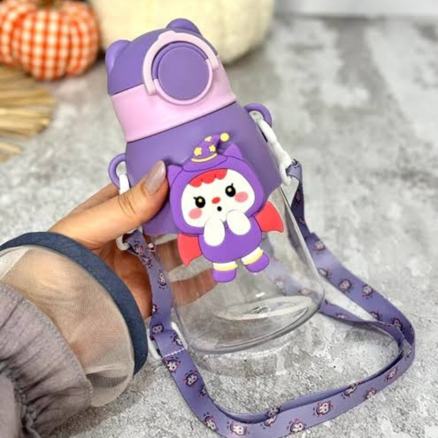 Kids Portable Straw Water Bottle – Leak-Proof  Design for School, Travel & Camping