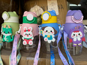 Kids Portable Straw Water Bottle – Leak-Proof  Design for School, Travel & Camping