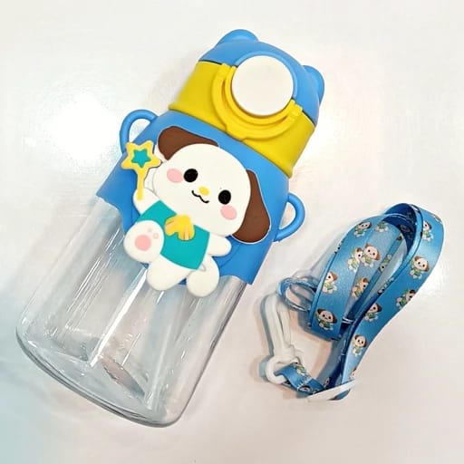 Kids Portable Straw Water Bottle – Leak-Proof  Design for School, Travel & Camping