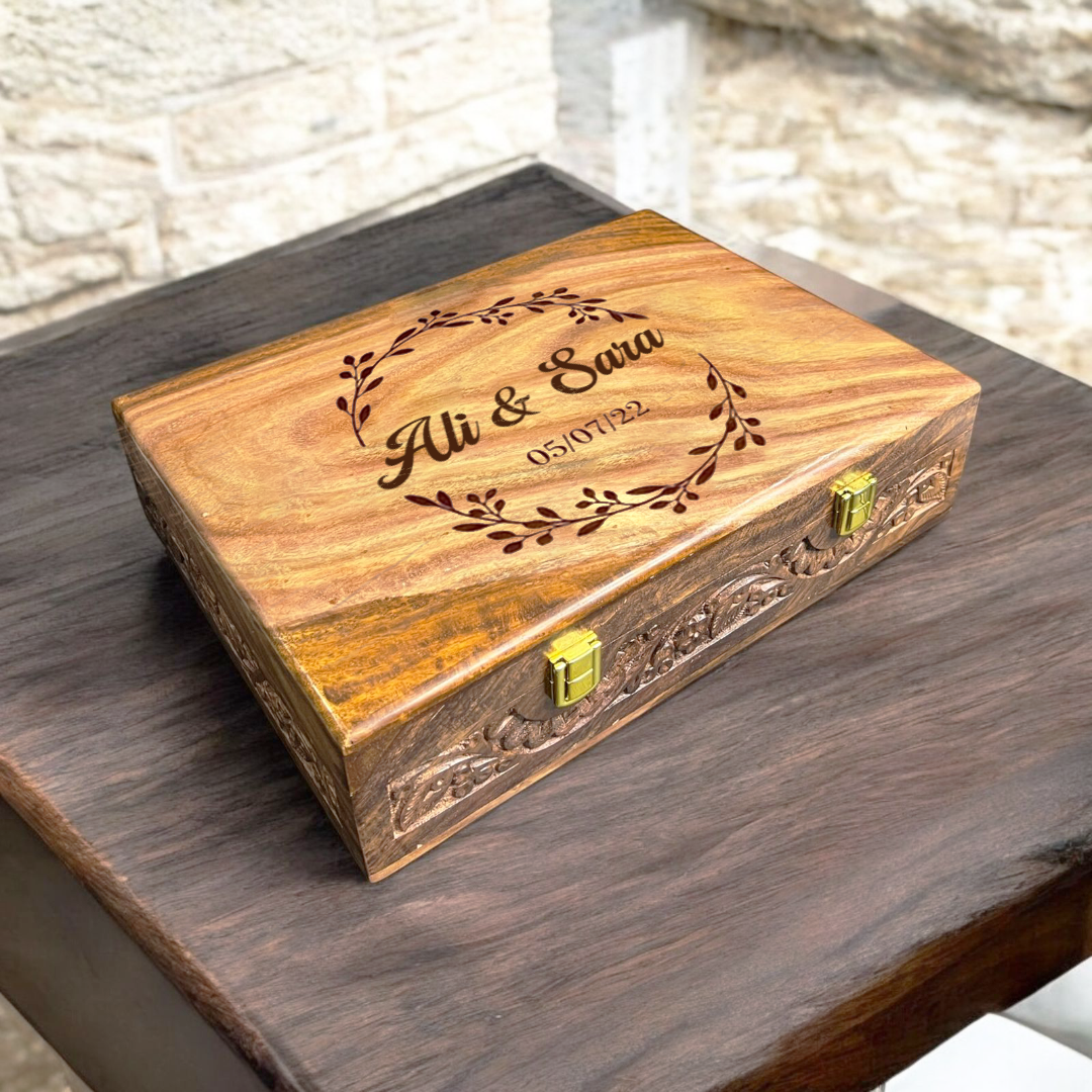 Customized Name or Logo Wooden Watch box