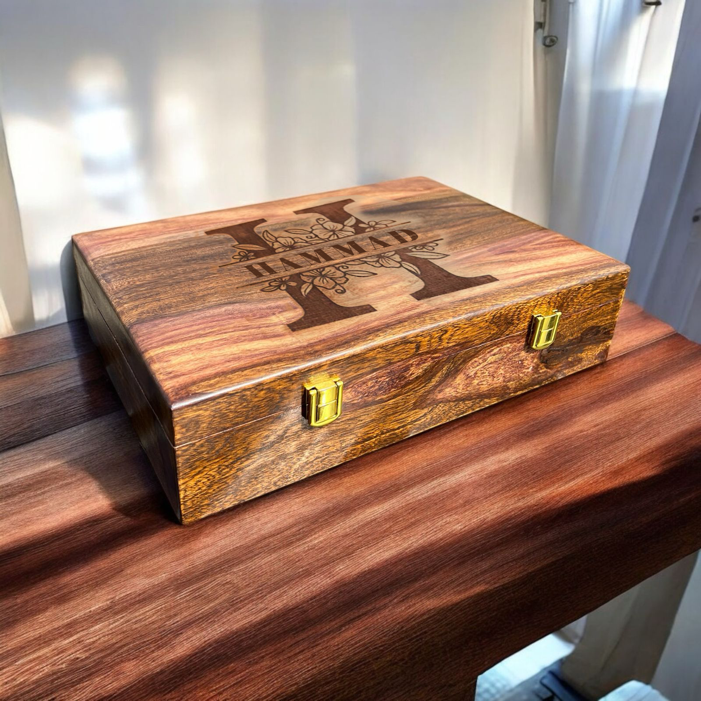 Customized Name or Logo Wooden Watch box