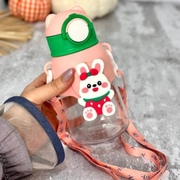 Kids Portable Straw Water Bottle – Leak-Proof  Design for School, Travel & Camping